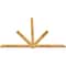 Ekena Millwork Kennewick Rough Sawn Timber Gable Bracket, Western Red Cedar, 96"W x 64"H x 2"D x 4"F, 16/12 Pitch GBW096X64X0204KEN00RWR - alternate 5